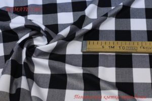 Ткань для пиджака
 Поливискоза клетка цвет черно-белый